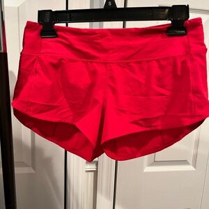 lululemon athletica Red Athletic Shorts